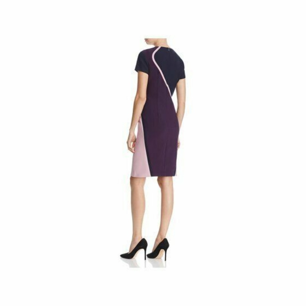 Hugo Boss Art Dukatia Colorblocked Sheath Dress - Picture 8 of 8